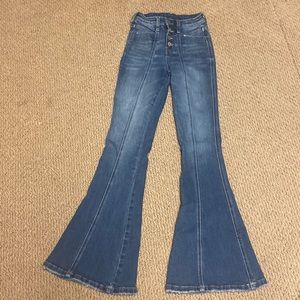 Flying monkey flare jeans